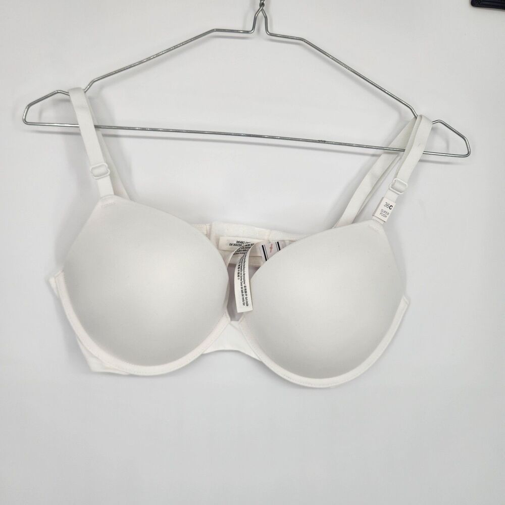 Victoria's Secret 36C White Wear Everywhere Super Push Up Bra NWT